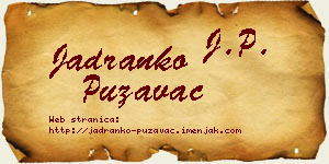 Jadranko Puzavac vizit kartica